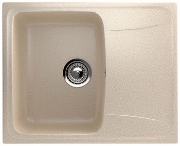 Изображение товара Кухонная мойка Ulgran U-201 бежевый искуственный мрамор врезная 47x58 см