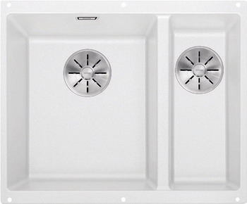 Кухонная мойка BLANCO SUBLINE 340/160-U SILGRANIT белый (чаша слева) с отв.арм. InFino 523552 цена Кухонная мойка BLANCO SUBLINE 340/160-U SILGRANIT белый (чаша слева) с отв.арм. InFino 523552 цены онлайн