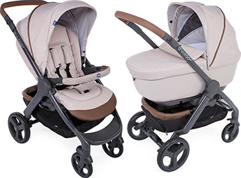 

Коляска Chicco, 2 в 1 Stylego Up Crossover Beige