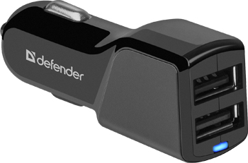 

Автомобильный адаптер Defender, UCA-34 2xUSB 5V/3.4А (83834)