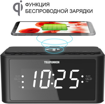 

Радиочасы Telefunken, TF-1595U (черный)