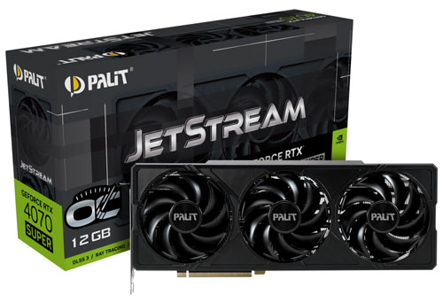 фото Видеокарта palit geforce rtx4070 super jetstream oc 12gb (ned407st19k9-1043j)