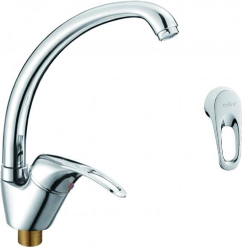 Изображение товара Смеситель для кухни D-Lin хром однорычажный с поворотным изливом