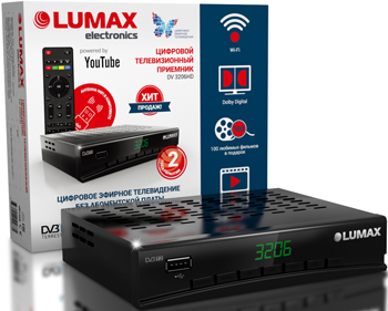 

Цифровой телевизионный ресивер Lumax, DV 3206 HD
