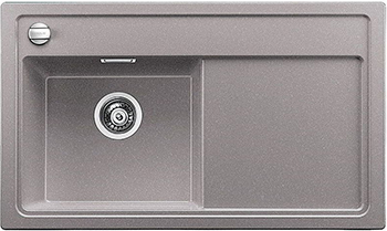 Кухонная мойка BLANCO 523821 ZENAR 45 S-F (чаша слева) SILGRANIT алюметаллик с кл.-авт. InFino Кухонная мойка BLANCO 523821 ZENAR 45 S-F (чаша слева) SILGRANIT алюметаллик с кл.-авт. InFino