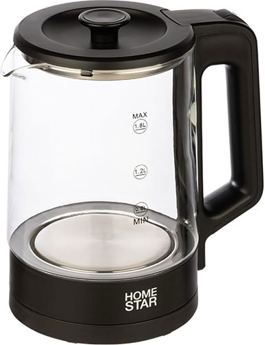 фото Чайник электрический homestar hs-1008, 1.8 л, черный