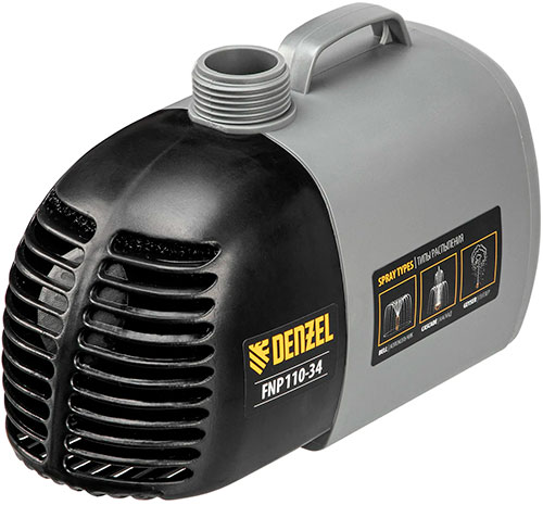 Насос фонтанный Denzel FNP110-34 112 Вт подъем 34 м 3400 лч колокольчиккаскадгейзер