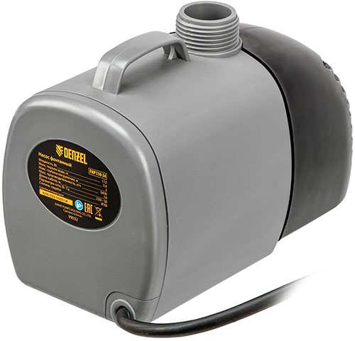Насос фонтанный Denzel FNP110-34 112 Вт подъем 34 м 3400 лч колокольчиккаскадгейзер