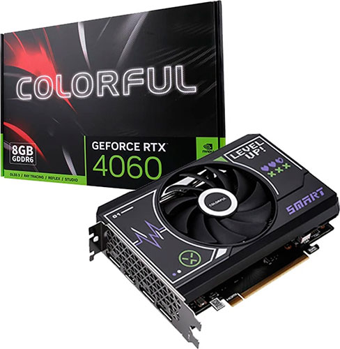 фото Видеокарта colorful geforce rtx 4060 mini 8gb-v