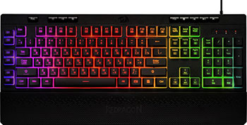 Проводная игровая клавиатура Redragon Shiva RU RGB 26 anti-ghost keys клавиатура redragon visnu ru