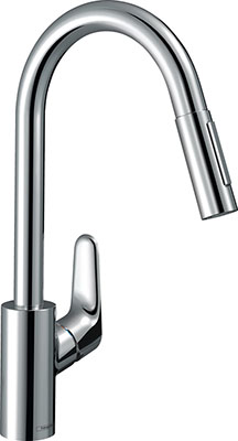 

Кухонный смеситель Hansgrohe Focus 230 мм выдвижной излив 31 815 000