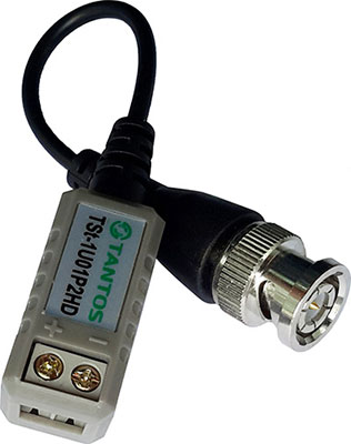 Изображение товара Пассивный приемник-передатчик HD-видео Tantos TSt-1U01P2HD для видеонаблюдения