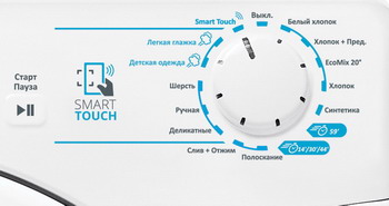 Узкая стиральная машина candy smart css34 1062d1 07