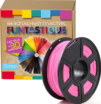 

PLA-пластик в катушке Funtastique, PLA-1KG-PK 1.75 мм 1 кг (Розовый)