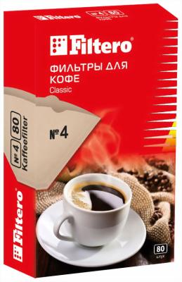 Аксессуар для кофейного оборудования Filtero №4/80, коричневые