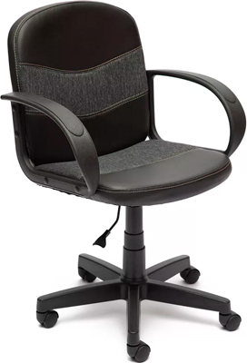 Офисное кресло Tetchair BAGGI (кож/зам/ткань черный/серый 36-6/207) офисное кресло tetchair racer кож зам ткань черный серый 36 6 12