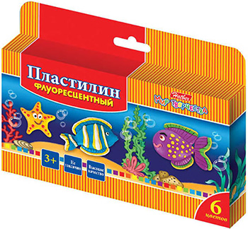 

Пластилин Hatber, ''Морская семейка'' 6 цв. KPf_06210