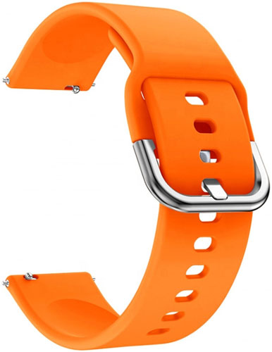 Ремешок для смарт-часов Red Line универсальный силиконовый, 22 mm, оранжевый ремешок red line для часов универсальный силиконовый 22 mm оранжевый
