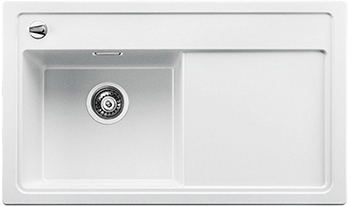 

Кухонная мойка Blanco, 523822 ZENAR 45 S-F (чаша слева) SILGRANIT белый с кл.-авт. InFino