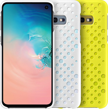 

Чехол (клип-кейс) Samsung, S 10 e (G 970) PatternCover white&yellow EF-XG 970 CWEGRU