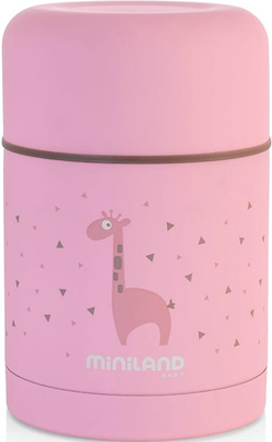 Детский термос для еды Miniland Silky Thermos 600 мл розовый 89222 термос camelbak chute 600 мл 1515101060