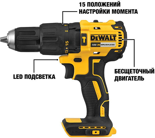 Дрель ударная DeWalt DCD778D2T-QW