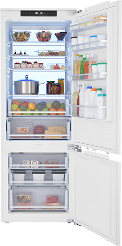 фото Встраиваемый двухкамерный холодильник zugel zri2070fnf