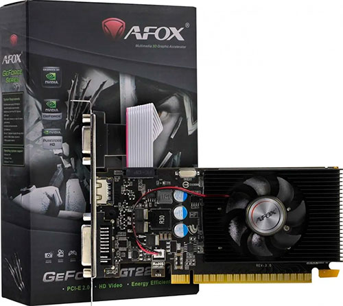 фото Видеокарта afox geforce gt 220 lp 1gb (af220-1024d3l2)