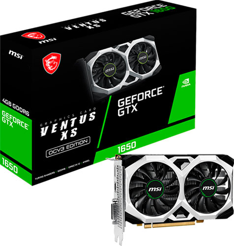 фото Видеокарта msi geforce gtx 1650 d6 ventus xs ocv3