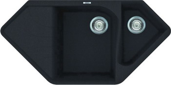 

Кухонная мойка Elleci, Ego Corner granitec (40) Full Black LGECOR 40