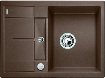 

Кухонная мойка Blanco, METRA 45 S Compact SILGRANIT мускат с клапаном-автоматом 521885
