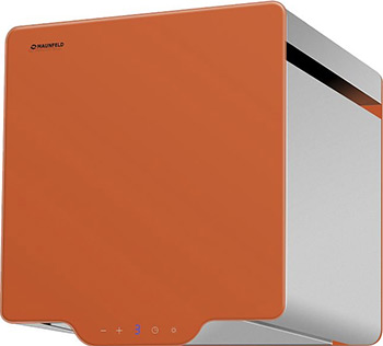 

Вытяжка MAUNFELD, BOX QUADRO 38 нержавейка/Оранжевое стекло