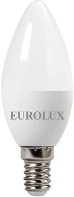 Лампа Eurolux LL-E-C37-5W-230-2 7K-E14 (свеча 5Вт тепл. Е14) белый