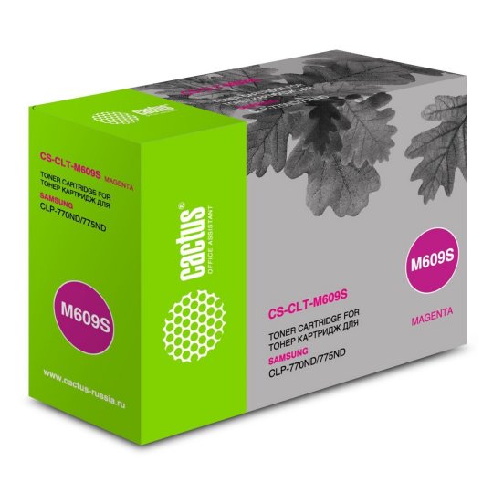 

Картридж лазерный Cactus CS-CLT-M609S CLT-M609S пурпурный (7000стр.) для Samsung CLP 770/770ND/775/775ND