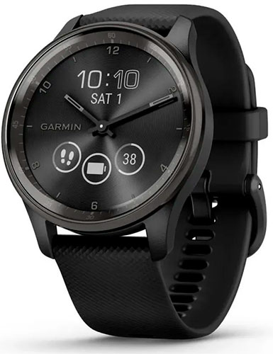 фото Спортивные часы garmin vivomove trend black silicone (010-02665-00)