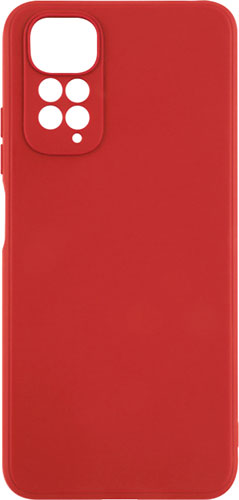 фото Накладка силикон red line ibox, case для xiaomi redmi note 11, с защитой камеры и подложкой (красный)