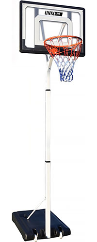 

Баскетбольная стойка Unix Line, B-Stand, 32x23, R38, H210-260cm (BSTAS260WB)