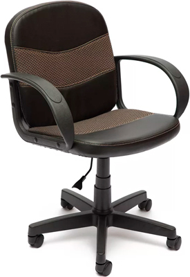 Офисное кресло Tetchair BAGGI (кож/зам/ткань черный/бежевый 36-6/12) офисное кресло tetchair racer кож зам ткань черный серый 36 6 12