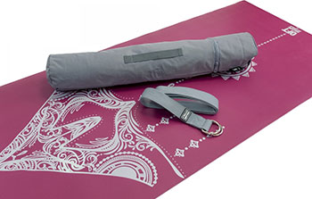 Фото - Коврик для йоги и фитнеса Original FitTools Коврик для йоги 2.5 мм пурпурный в сумке с ремешком ремешок для йоги original fittools 304 см черный