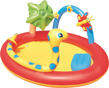 

Игровой бассейн BestWay 192х150х88 160л с брызгалкой и кольцами 53026 BW, Разноцветный