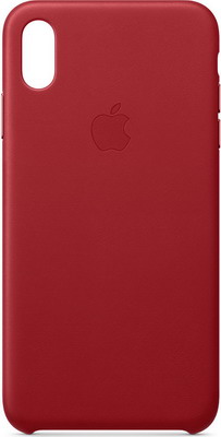 Чехол (клип-кейс) Apple Leather Case для iPhone XS Max цвет (PRODUCT)RED красный MRWQ2ZM/A