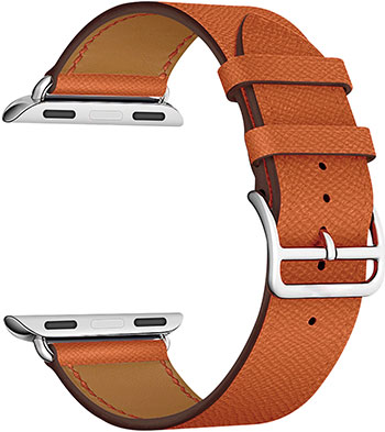 

Кожаный ремешок Lyambda, для Apple Watch 42/44 mm MINTAKA LWA-02-44-OR orange