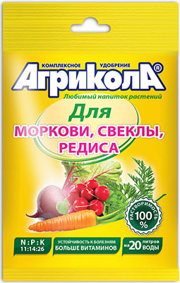 

Удобрение комплексное для моркови, свеклы, редиса Агрикола, 50 г 04-008