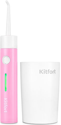 фото Ирригатор для полости рта kitfort кт-2957-1 бело-розовый