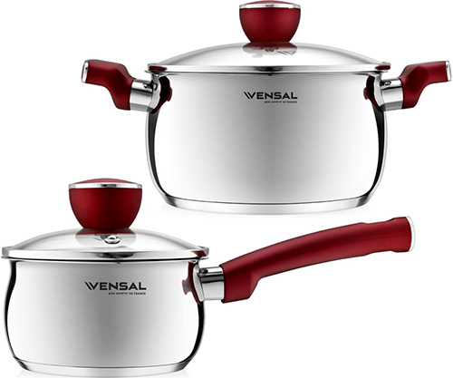 Набор посуды Vensal VS1548 (кастрюля 3.3 л ковш 1.1 л)