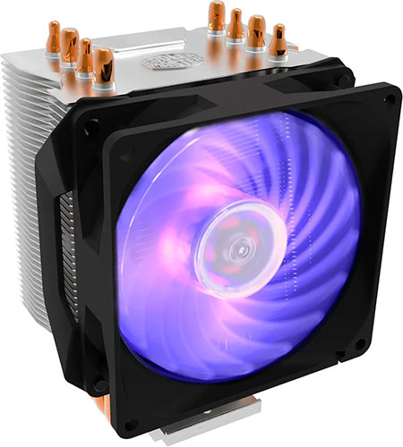 фото Кулер для процессора cooler master hyper h410r rgb rr-h410-20pc-r1