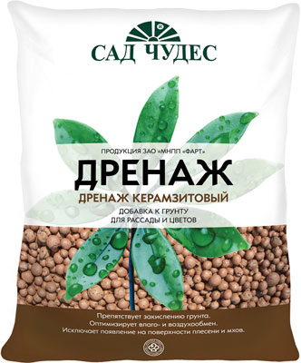 

Дренаж ФАРТ, керамзитовый мелкий 4-10 мм. 2 л. 83006