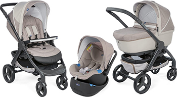 

Коляска 3 в 1 Chicco, StyleGo Up Car Beige