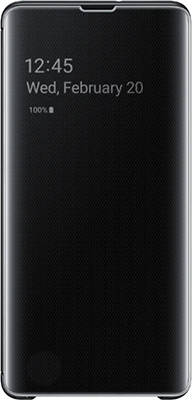 

Чехол (флип-кейс) Samsung, S 10+ (G 975) ClearView black EF-ZG 975 CBEGRU