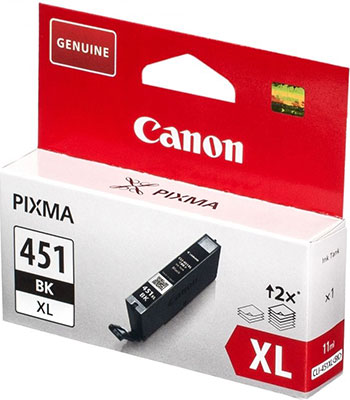 

Картридж Canon, CLI-451 BK XL 6472 B 001 Чёрный